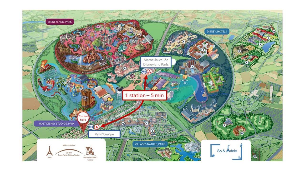 Studio Zen - Shopping Center And Train Station 500M - Disneyland Paris 5Min مونتِفرا المظهر الخارجي الصورة